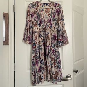 Floral Duster Crochet Cardigan